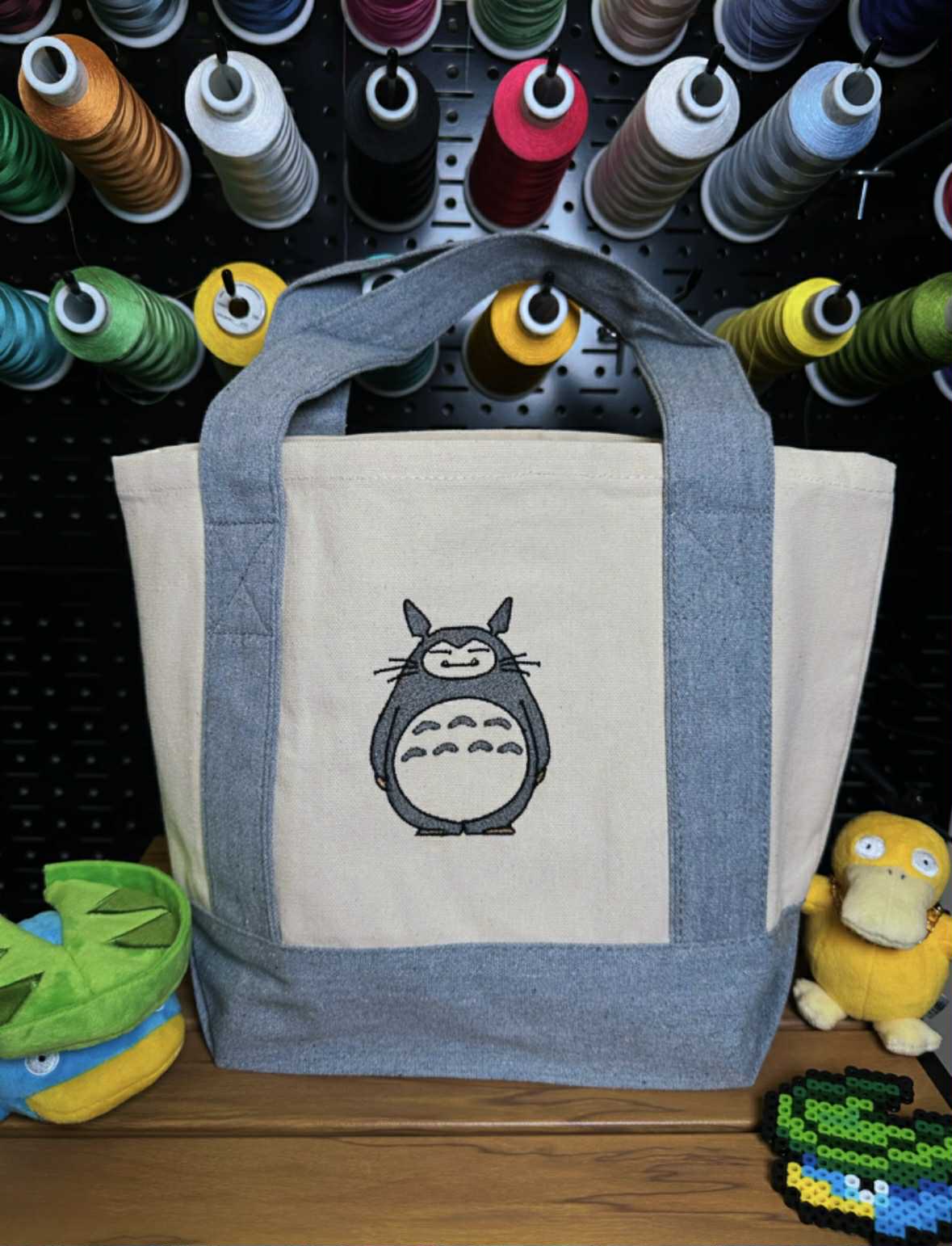TotoroxSnorlax Mini Tote Bag